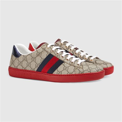 gucci supreme sneaker men|gucci ace low top sneakers.